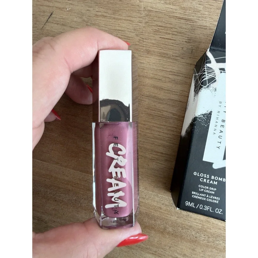 Fenty Beauty Gloss Bomb Cream Color Drip Lip Cream Mauve Wives 01 New In Box‎